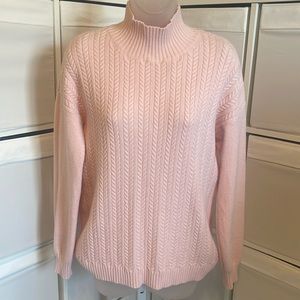 Angeleno pink turtleneck sweater 💖